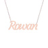 Gold Name Necklace - Rowan